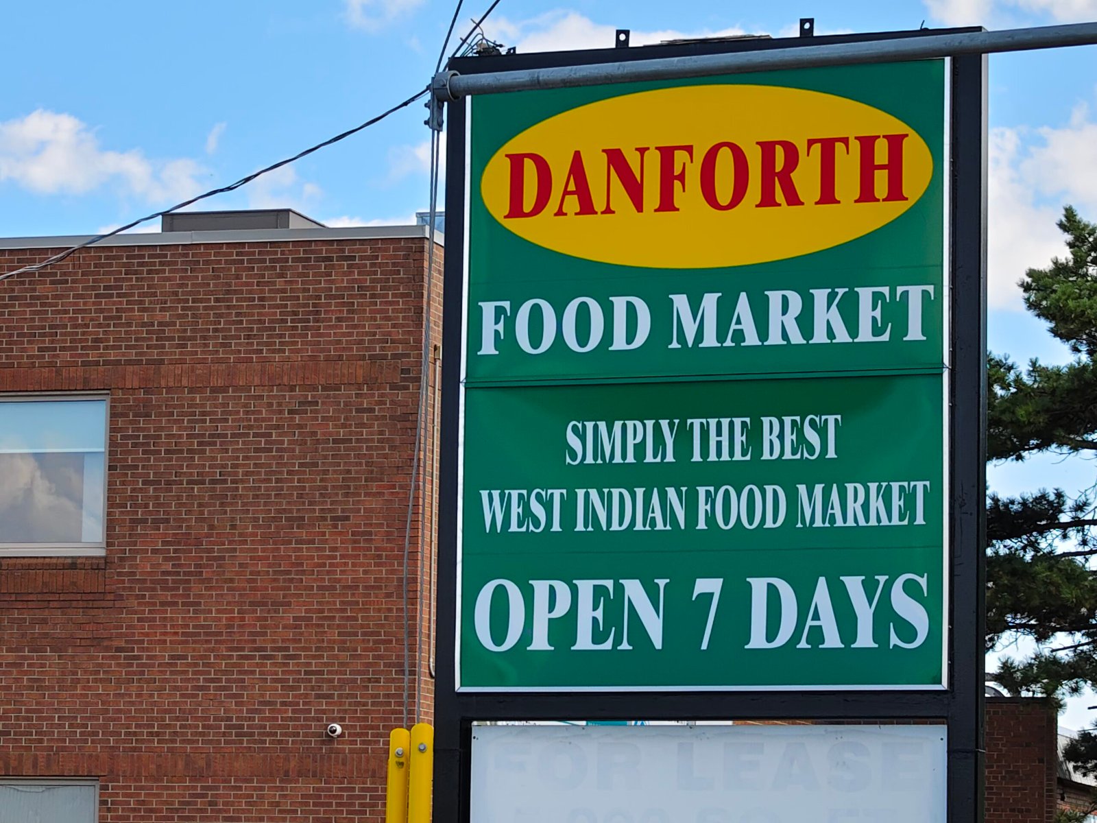 Danforth Food Market Sign